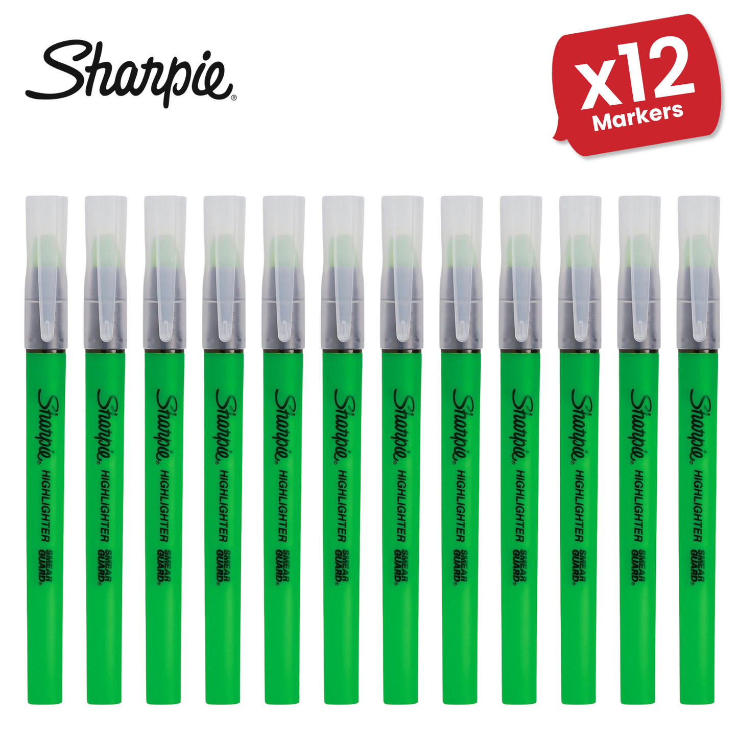 Sharpie Highlighter Clearview - Chisel Tip - Green  - Single