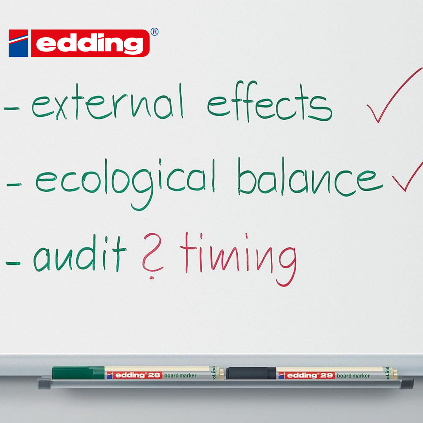 edding 29 Ecoline whiteboard marker - black - box of 10 whiteboard pens - 2-36