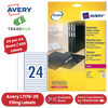 Avery L7170-25 (134 x 11mm) Filing Labels White (Pack of 600 Labels) - 1 to 5