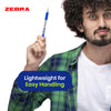 Zebra Z Grip Ballpoint Blue Retractable Pen 1.0mm Medium Point Biro for School Office (Pack of 12)