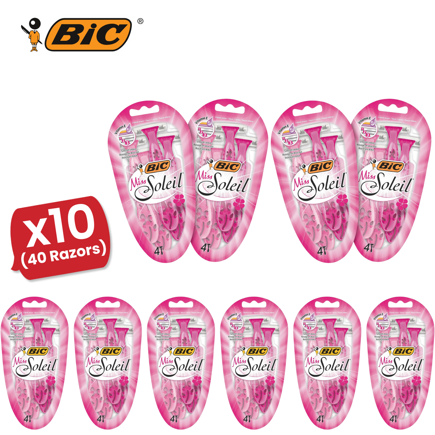 Bic Miss Soleil Shavers 4  - 1 Pack
