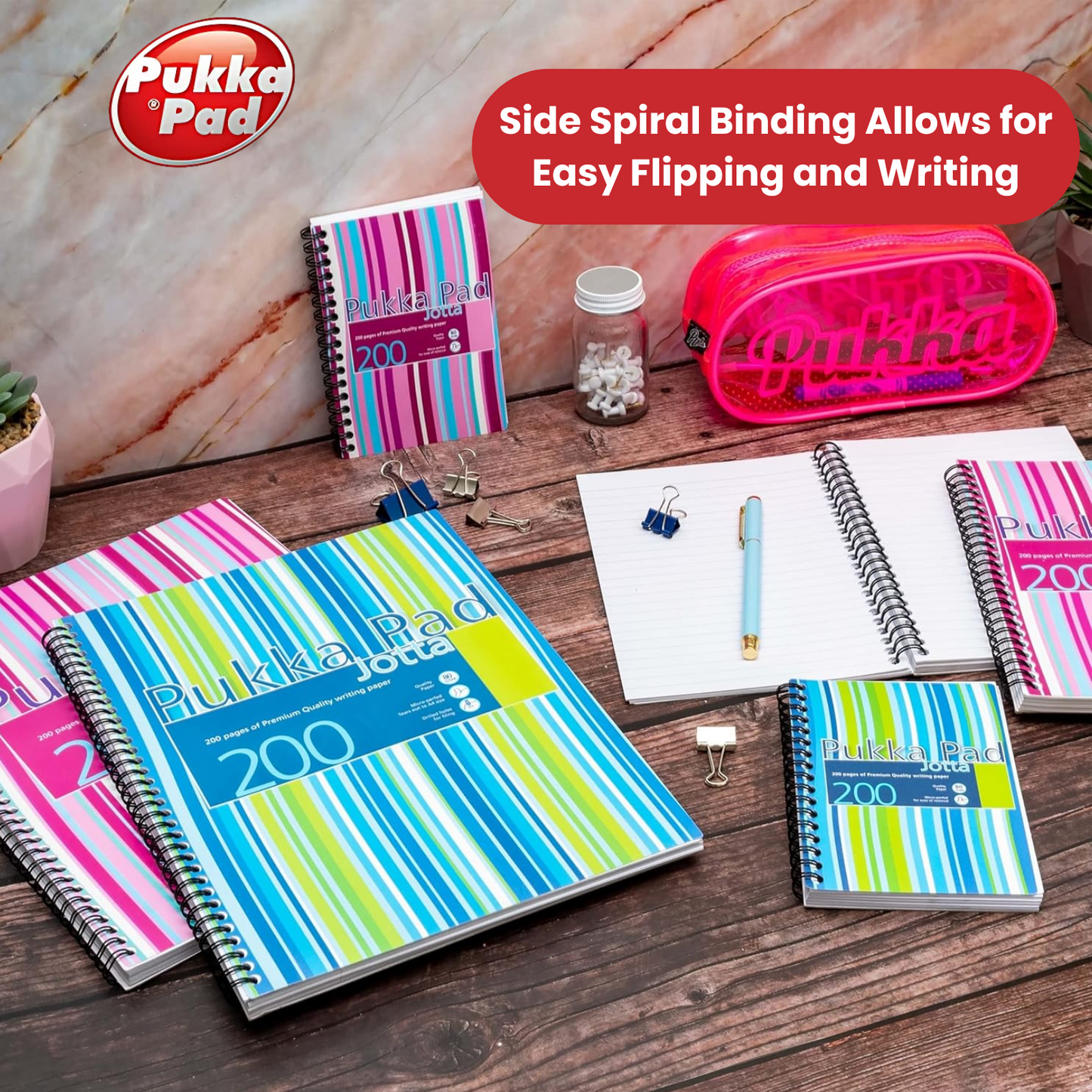 Pukka A4 Jotta polyprop cover. 200 pages - Single - Pack of 1 to 30