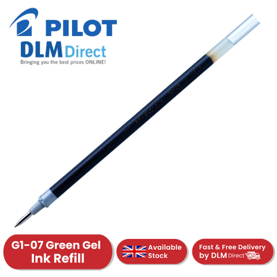 Pilot G1-07 Gel Pen Refill Green Ink - Single & Multi Refills for Smooth Writing