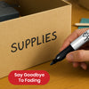 Sharpie Double-Sided Pen - Black Dual Tip Colouring Pens, Fine & Ultra Fine Tip Artist Pens For Kids