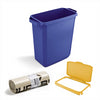 DURABIN 60L Blue Bin Set & Grey Hinged Lid and 25x 110L Recycled Bin Bags