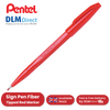 Pentel Sign Pen Red Markers - Smooth Fiber Tip for Writing, Drawing & Sketching