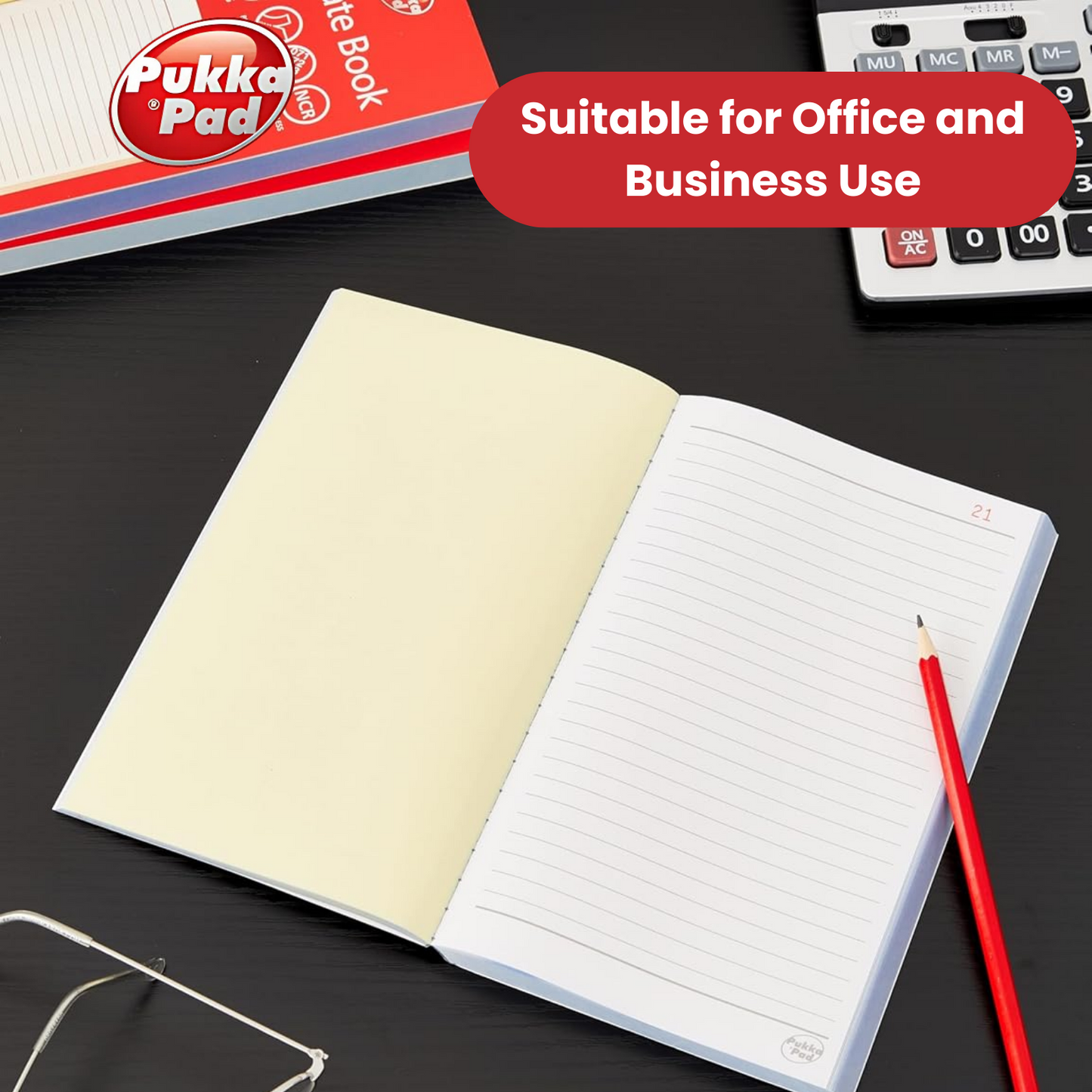 Pukka Pad Duplicate Ruled Book With Carbon 216mm x 130mm - Single