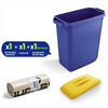 DURABIN 60L Blue Bin Set & Yellow Lid and 25x 110L Recycled Bin Bags