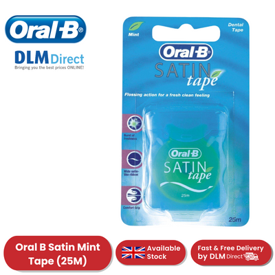 ORAL B SATIN TAPE MINT 25M - Single - 1 to 36 Packs