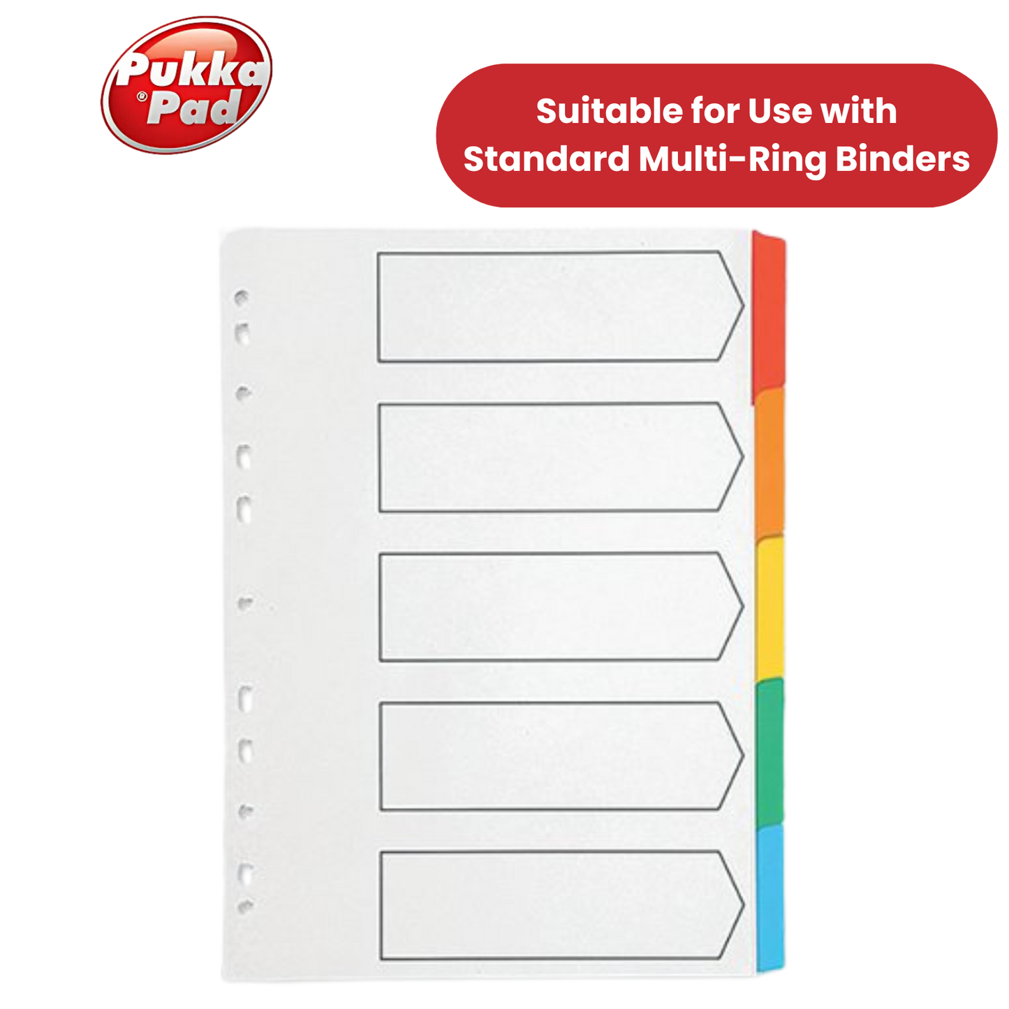 Pukka Concord Recycled Index A4 White 1-20 - 1 to 5 Packs