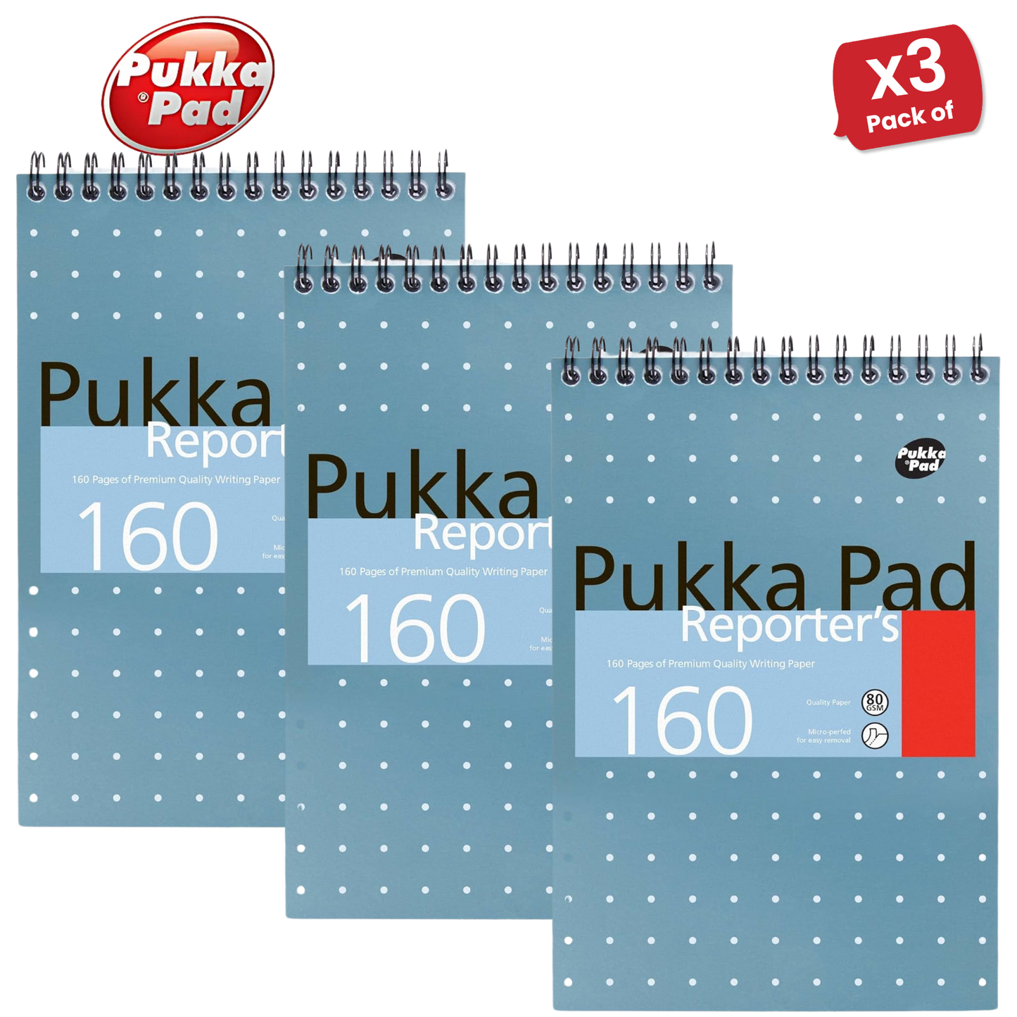 Pukka Reporter's Pad 160 pages - Lined