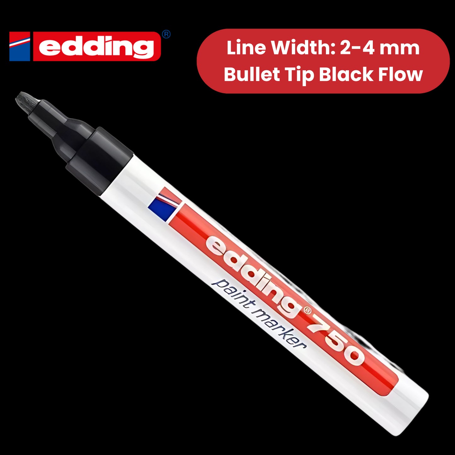 Edding Paintmarker Opaque Black Pack of 10