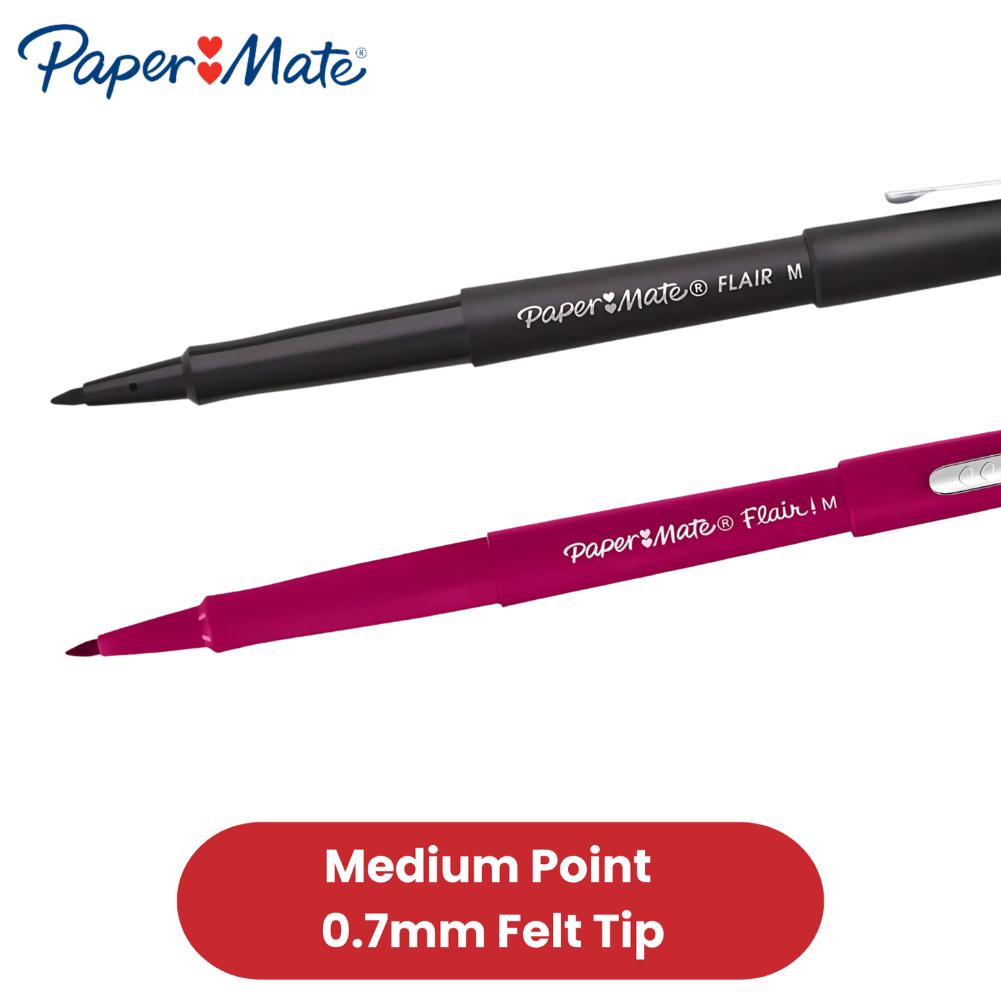 Paper Mate Flair Felt Tip Pens Candy Pop (Pack of 24) - Vibrant Multi Colors Ink