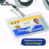 Durable Badge Reel with Black Lanyard Pack of 10 Retractable Card Holders for Name Badges ID Badges Key Fobs & Security Passes