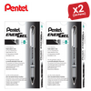 PENTEL ENERGEL METAL TIP ROLLERBALL BLK - Pack of 12 - 1 to 5 Packs