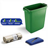 Durable DURABIN 60 Green+ Durable DURABIN 60 Hinged Lid with Paper Slot - Blue+ Durable ECO 110L Bin Bags 100% Recycled