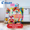 Pilot Pintor - Wallet of 4 - Medium - Black. Blue, Red, Yellow