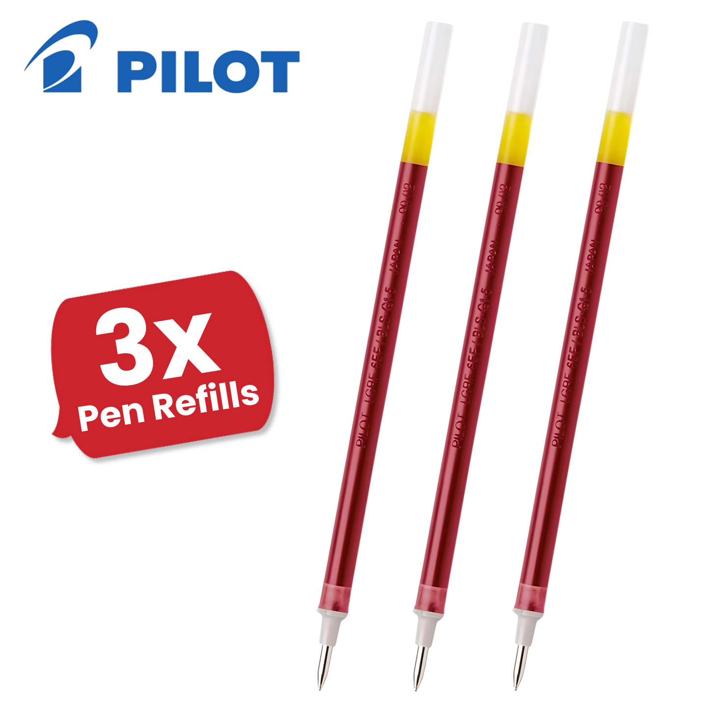 Pilot G1-05 Gel Pen Refill - Red Ink, Fine 0.5mm - Smooth, Precise Writing