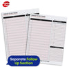 Things to Do Today Pad with Pre-Printed Sections and Hardback Cover for Planning