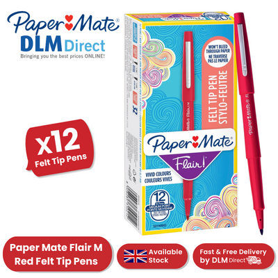 Papermate Flair Original - Red - Pack of 12