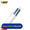 Bic 4-Colours Original Fine Ballpoint Pen 1.0mm Tip - Pack of 12