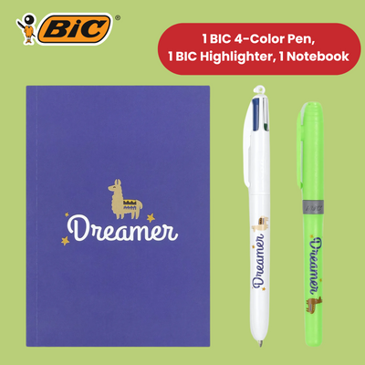 Bic My Message Dreamer Kit - Stationery Kit with 1 Ballpoint Pen 4 Colours