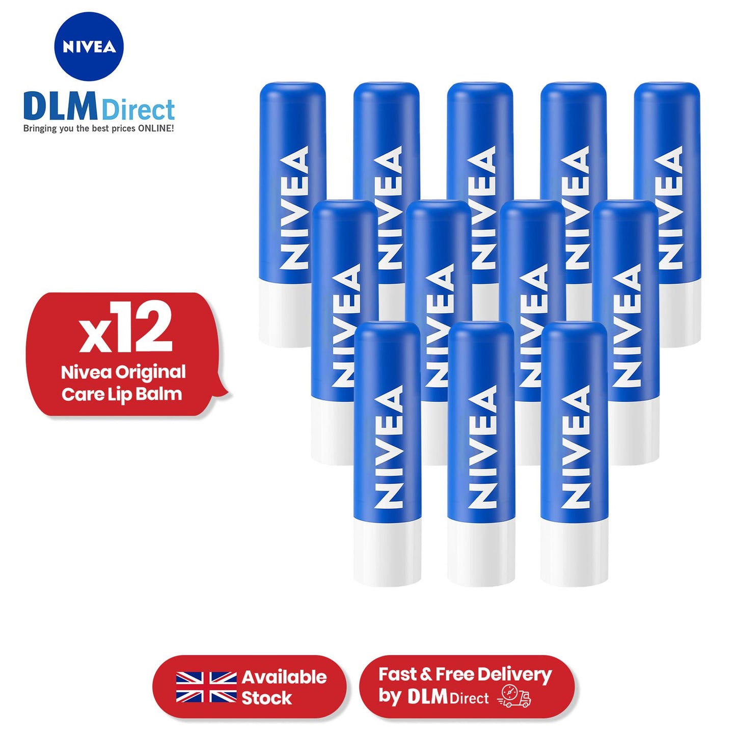 Nivea Lip Original Care x 1 - 1 to 36 Packs
