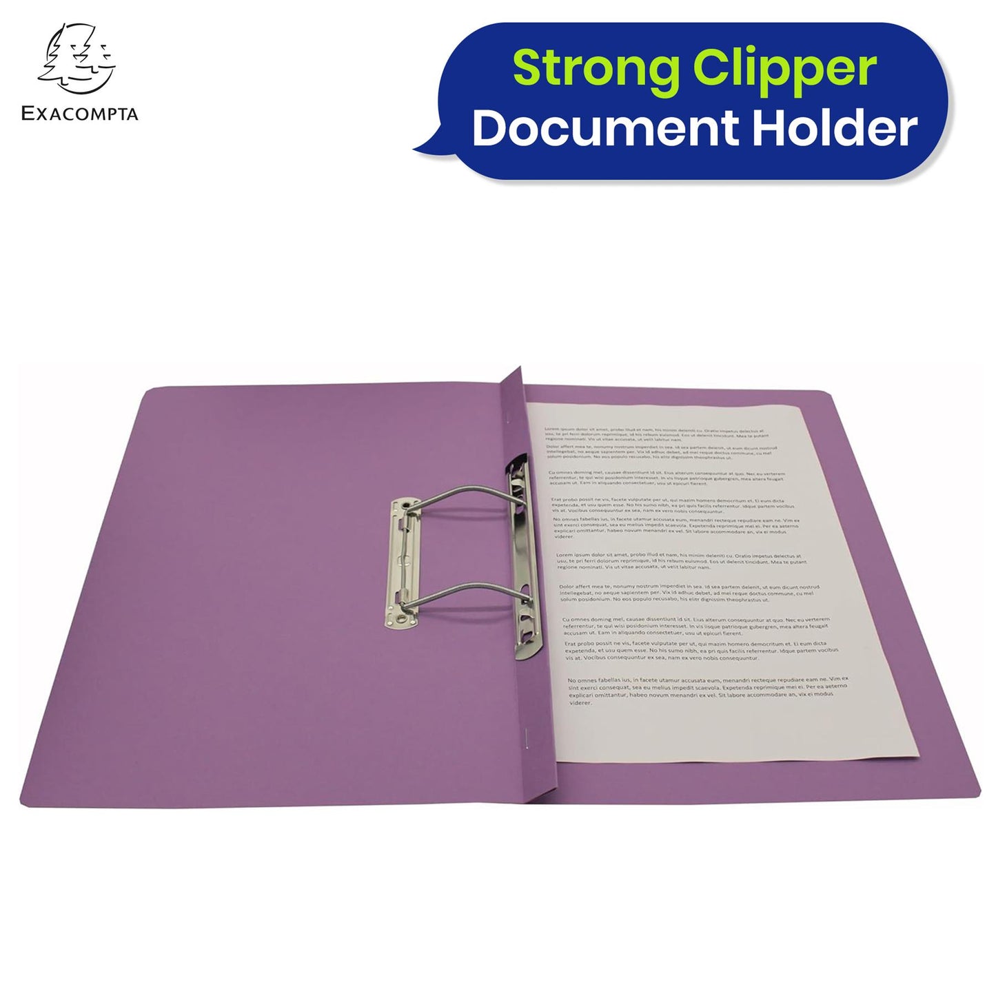 Exacompta Guildhall Spring Manilla Transfer File, 285gsm Blue Angel Certified Folder, Pack of 25