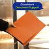 Exacompta Guildhall Orange Full Flap Pocket Wallet - Heavyweight Manilla Document Folder, Pack of 25