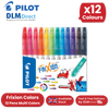 Pilot Frixion Colours Erasable Felt-Tip Pens - Wallet of 12 Assorted Colours