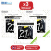 Happy 21st Birthday Black and White Recyclable Banner - 2.6m