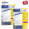 Avery L7160-250 Address Labels, 250 Sheets, 5250 Labels 63.5 x 38.1mm - 1 to 5