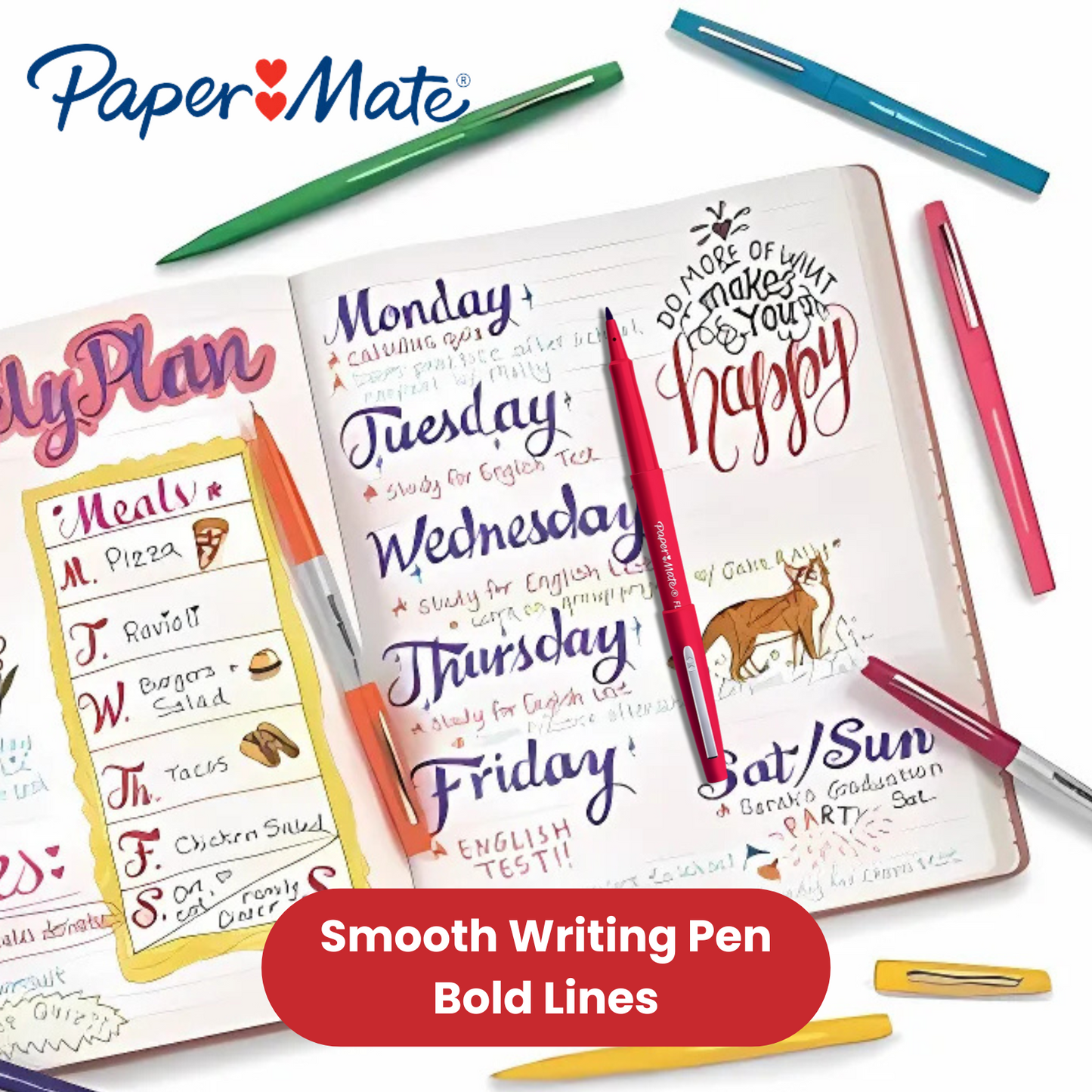Papermate Flair Original - Red - Pack of 12