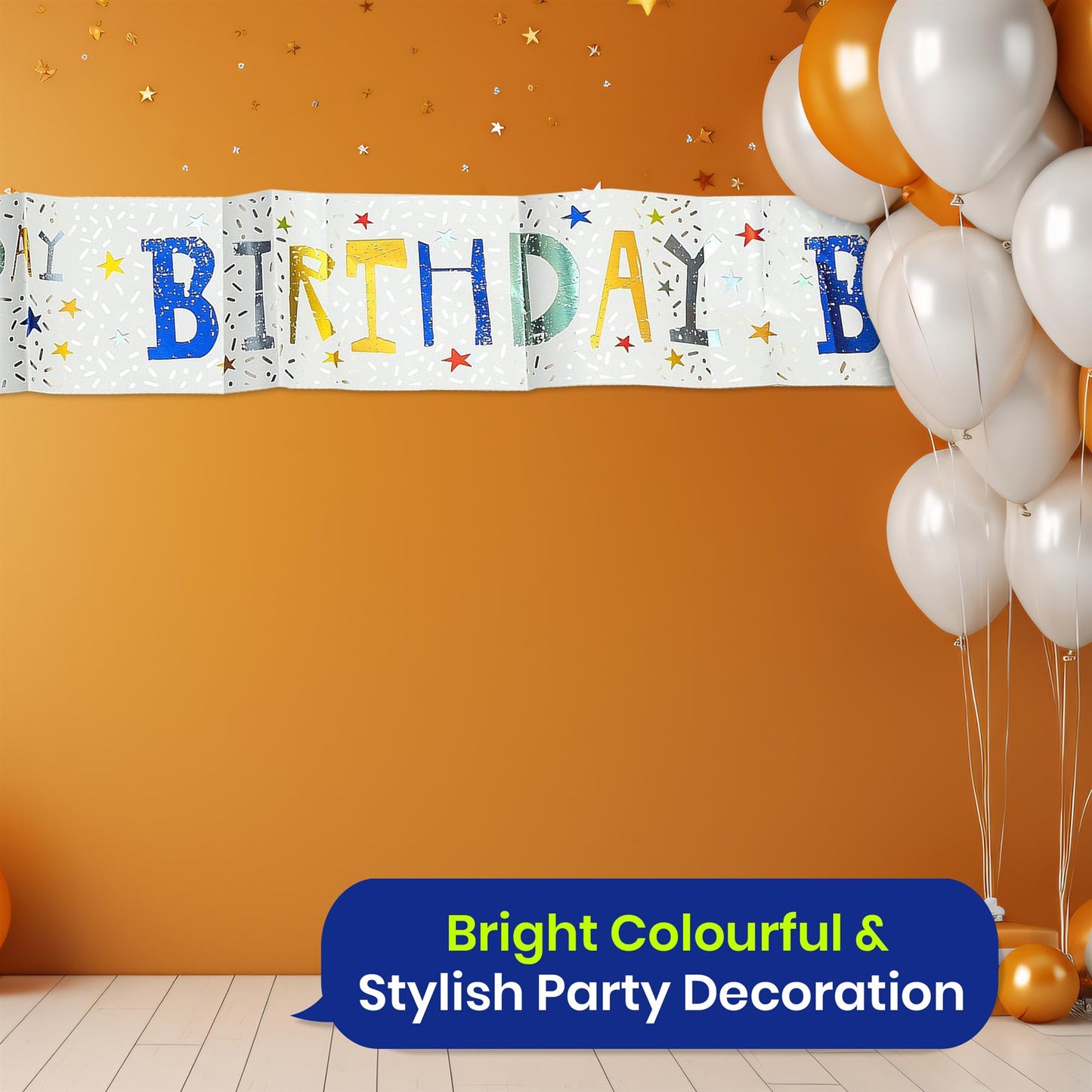 Birthday Boy Recyclable Paper Banner - 2.6m
