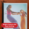 Durable A4 Clear Report Covers & Spine Bars, 10 Pack - Plastic Filing, Assorted Colours