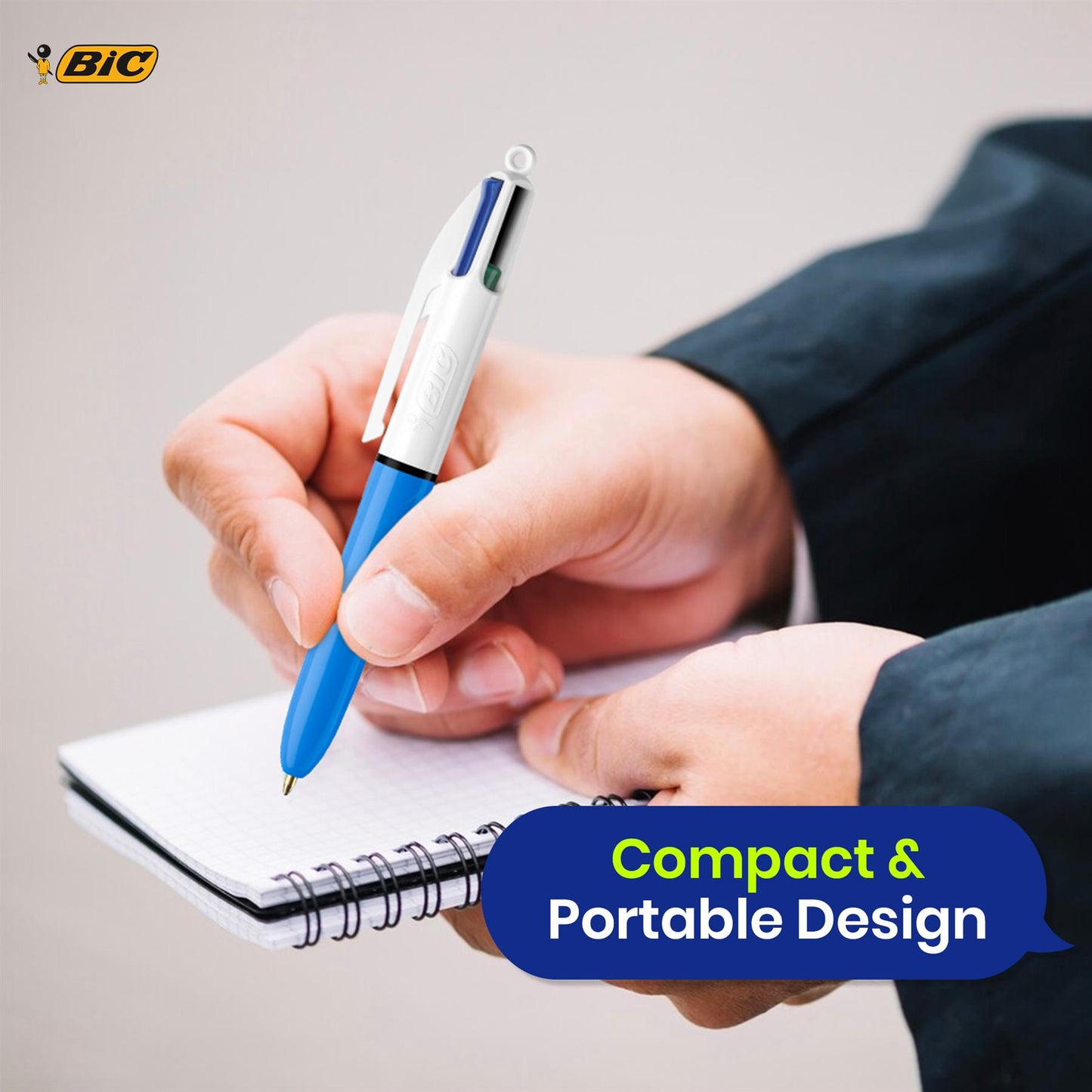 Bic 4 Colour Mini - Pack of 3