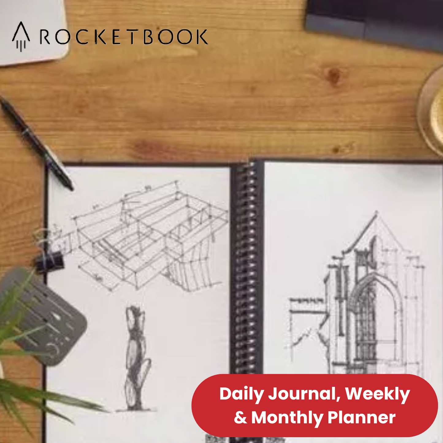 Rocketbook Core A4 Letter - Dotted Paper - TEAL