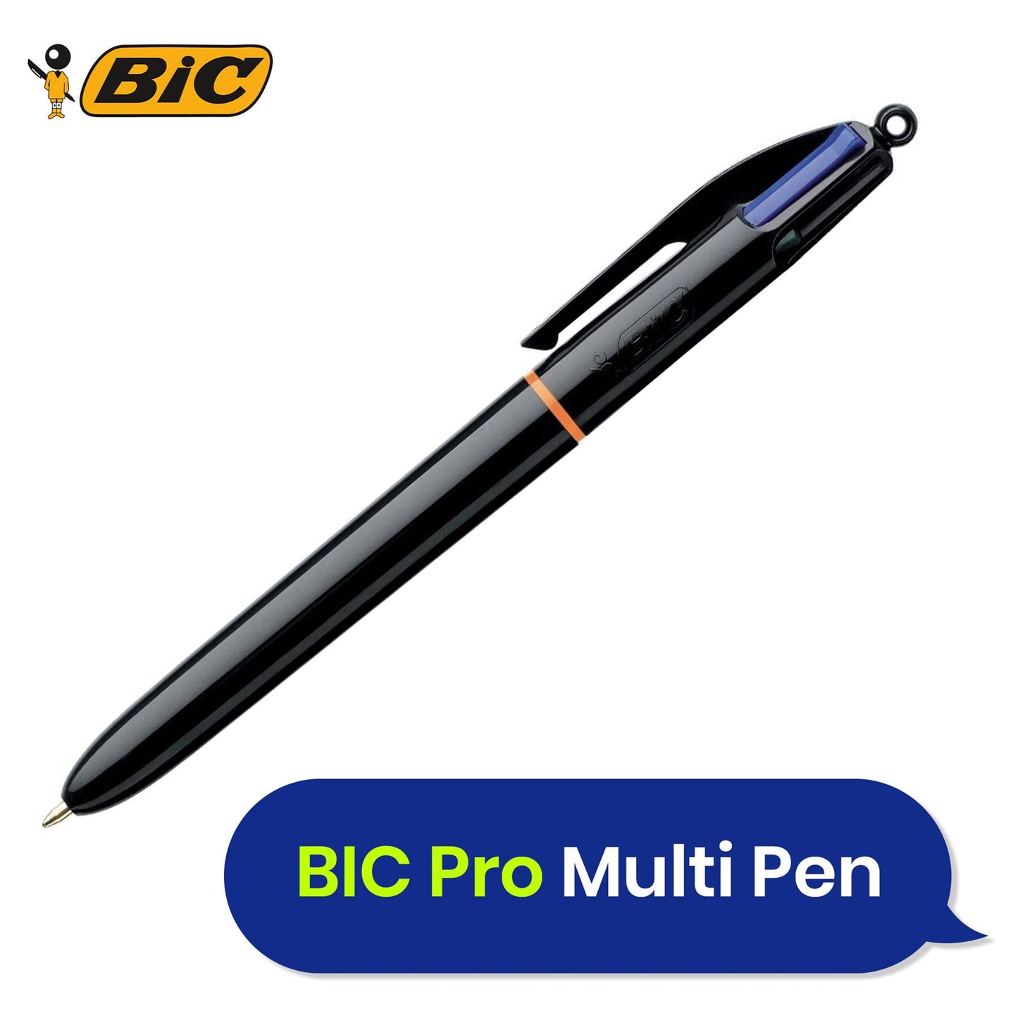 Bic 4 Colours Pro Ballpoint Pen 1.0mm - Pack of 12