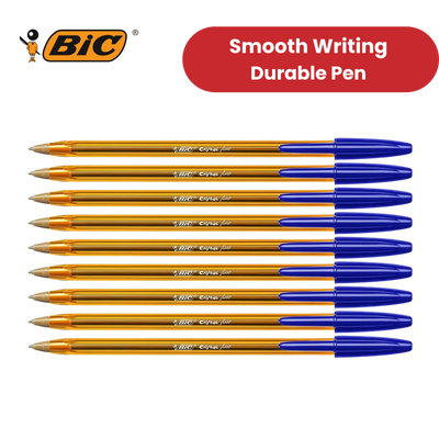 BIC CRISTAL FINE BALL POINT PEN BLUE - PACK OF 50 - 1 to 5 Packs