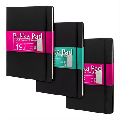 Pukka Pad A4 Notebook 192 Pages Inside Pocket Journal, Writing Book For Office Workers (Pack of 3)