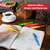 Bic brite liner Grip (1.6 to 3.3 mm) Chisel Tip Highlighter Pen Assorted (1 x Pack of 5 Highlighter Pens) - 1 to 5 Packs
