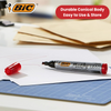 BIC Marking 2300 ECOlutions Permanent Chisel Tip Markers Red - Box of 12