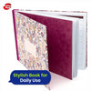 Pukka Pad A4 Visitor Log Book Cream 96 Pages Floral Hardcover Sign In Book for Office or School