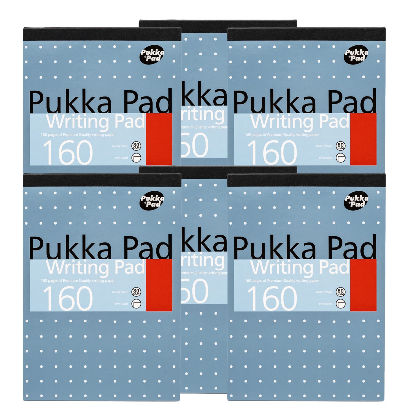 Pukka Pad Writing Pads � 160 Pages Journaling Pad, A5 80 GSM Paper Study NoteBook for Taking Notes