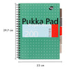 PUKKA WHITE A4 WIREBOUND PROJECT BOOK (RULED/MARGIN) - PACK OF 1