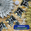 Happy 21st Birthday Black and White Bunting 4M Party Banner with 10 Flags Durable