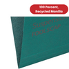 REXEL CRYSTALFILE GREEN FOOLSCAP SUSPENSION FILES V BASE - PACK OF 50 - 1 to 5