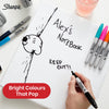 Permanent Marker Plastic Fine Point Multicoloured Marker for Writing Drawing & Sketching (Pack of 18)