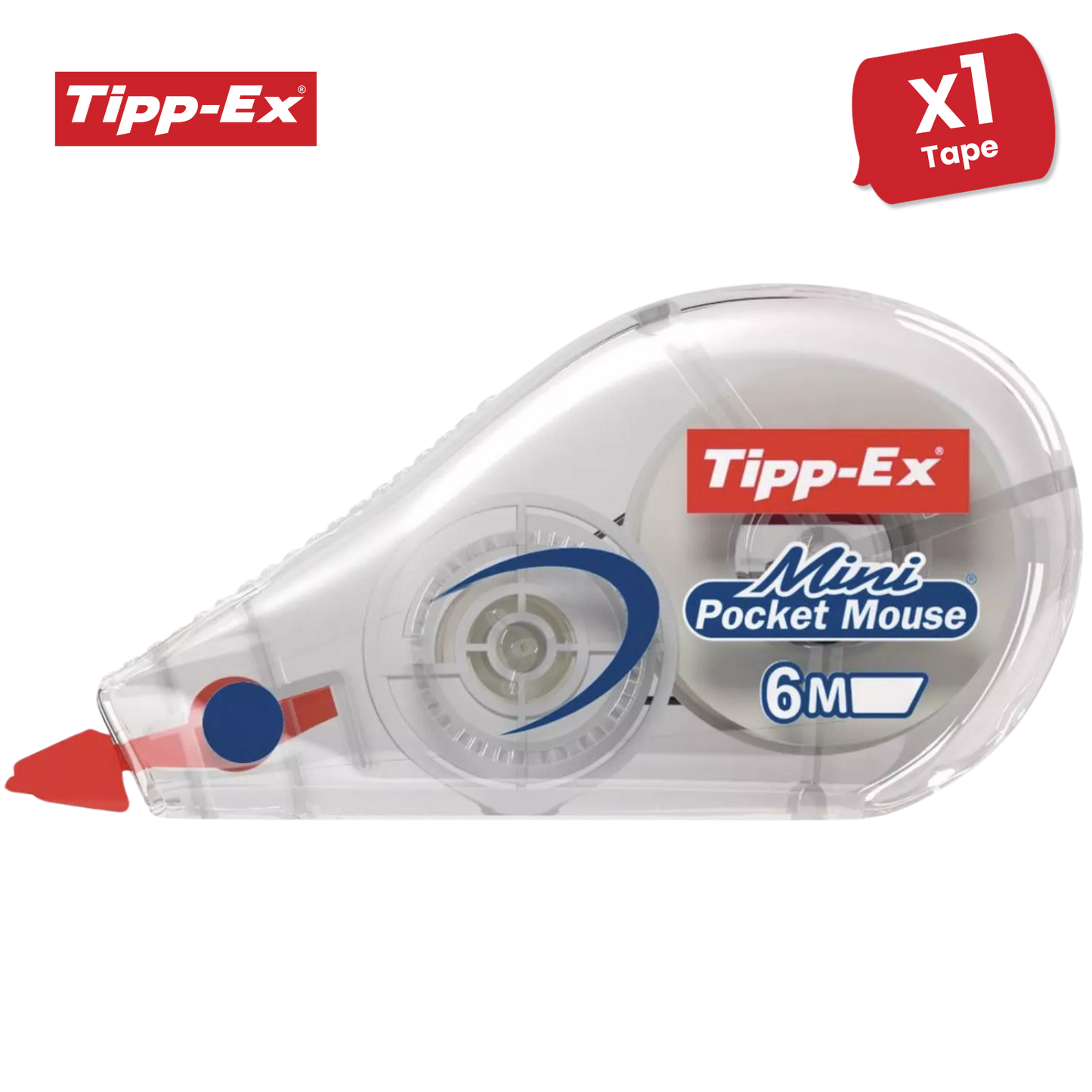 Tipp-Ex Mini Pocket Mouse Correction Roller - Ideal for Quick Edits, Pack of 1