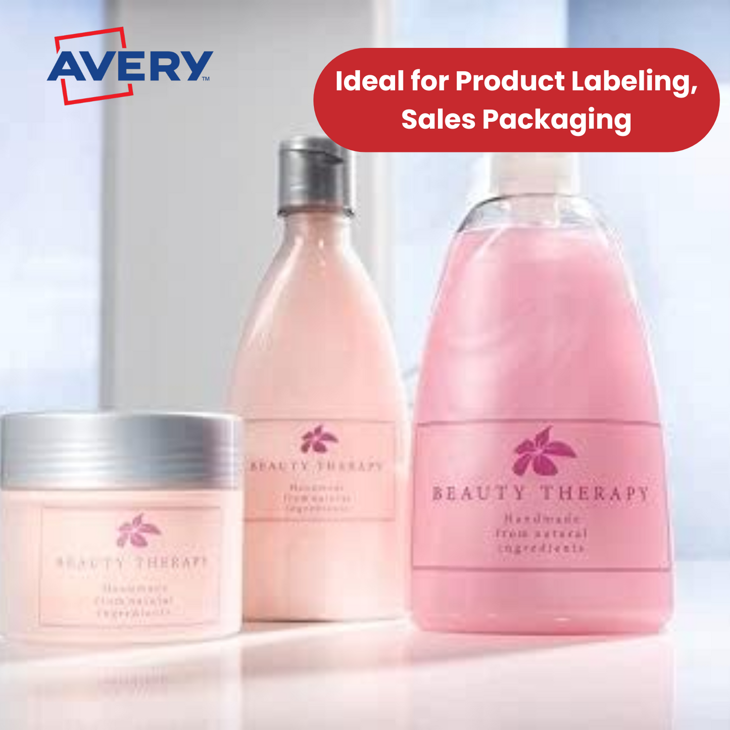 Avery L7784-25 Crystal Clear Labels, 25 per sheet, 210 x 297 mm - 1 to 5